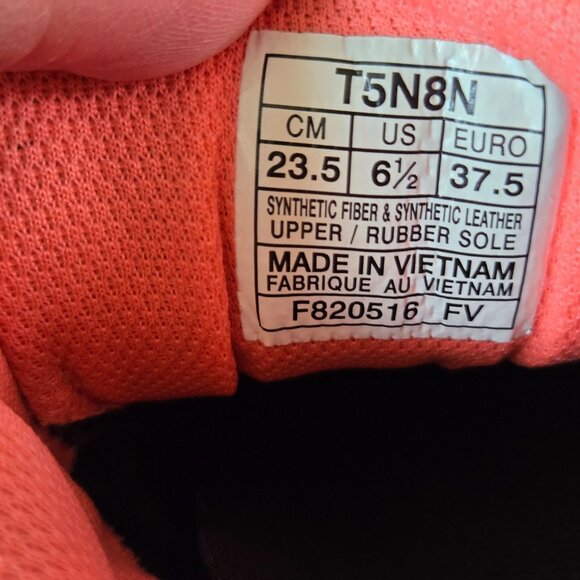 Asics Gel Venture 5 Sneakers Womens 6.5 Black Blue Orange Trail Running Shoes - Picture 10 of 12